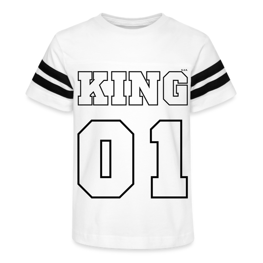 King Kid's Football Tee - white/black