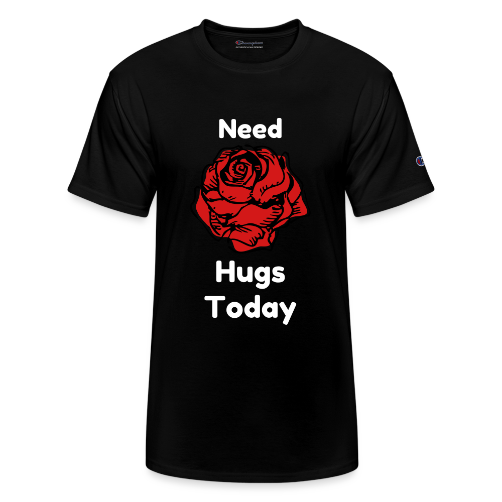 Hugs Champion Unisex T-Shirt - black