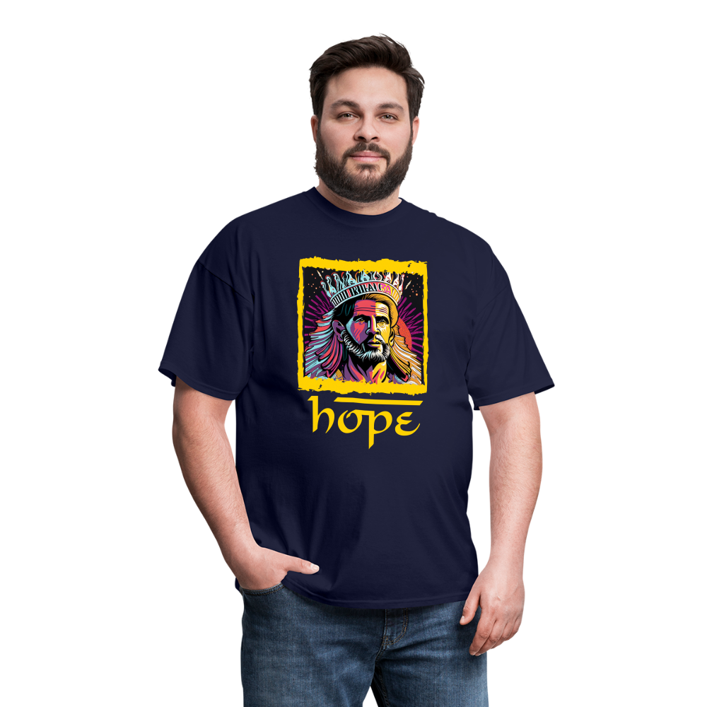 Hope Unisex Classic T-Shirt - navy