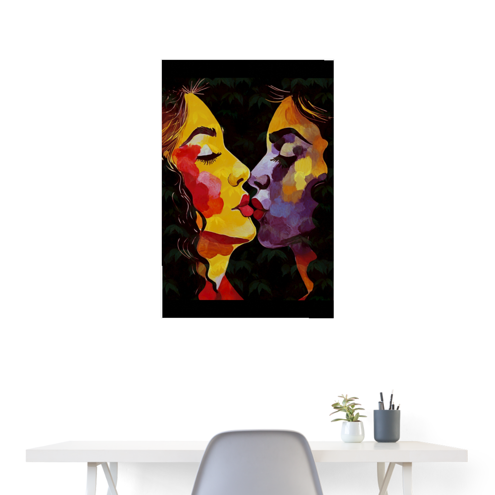 Free to love Poster 24x36 - white