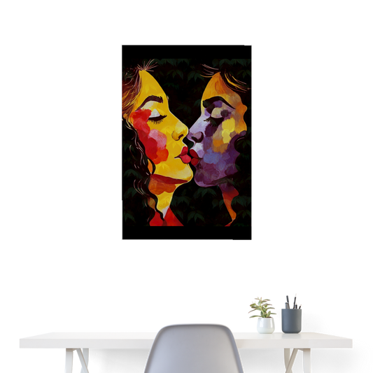 Free to love Poster 24x36 - white