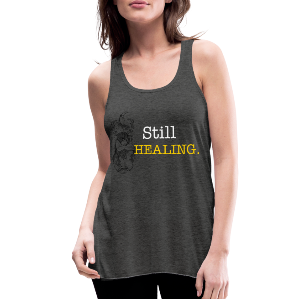 Women's Flowy Tank Top by Bella - deep heather