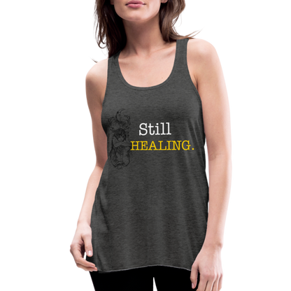 Women's Flowy Tank Top by Bella - deep heather