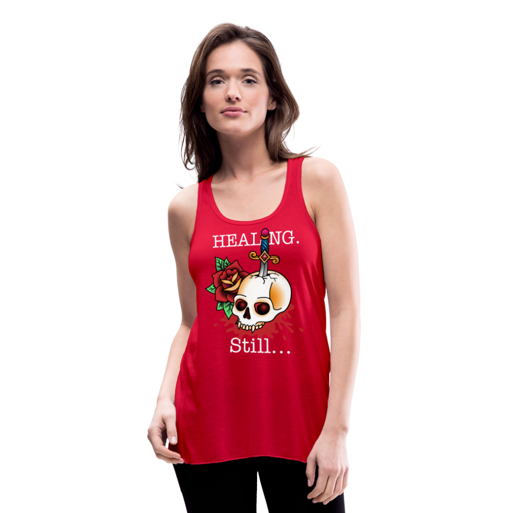 Let her Heal Women's Flowy Tank Top by Bella - red