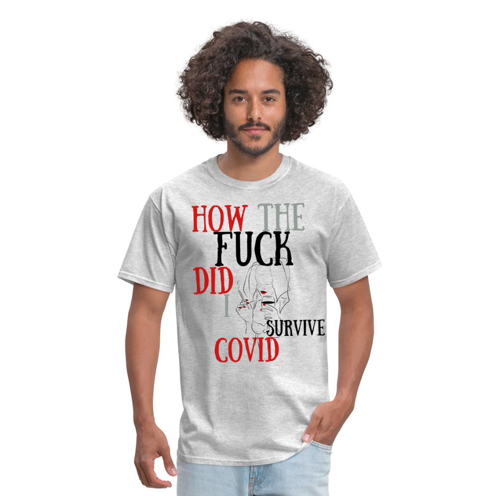 I survived Covid-19 Unisex Classic T-Shirt - heather gray