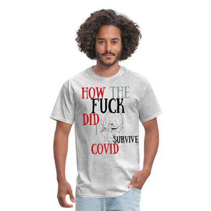 I survived Covid-19 Unisex Classic T-Shirt - heather gray