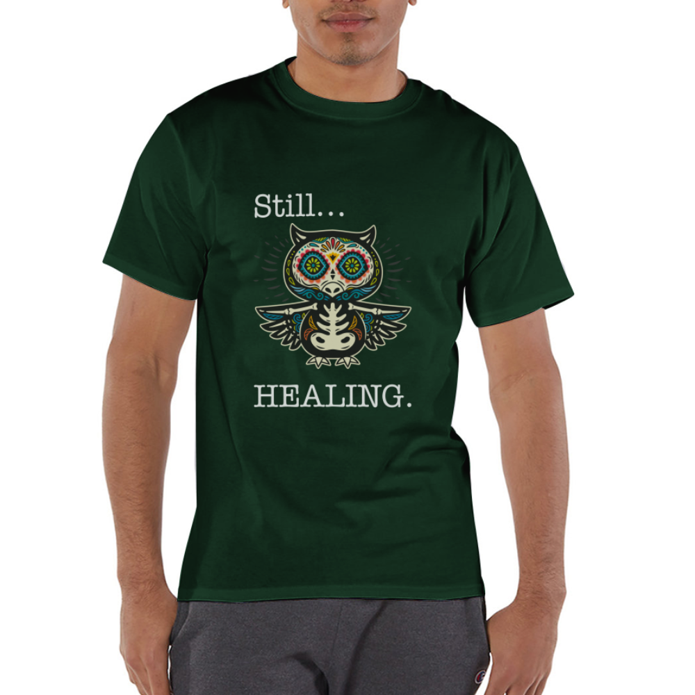 Still Healing Champion Unisex T-Shirt - Dark Green