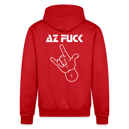 I Warned You Champion Unisex Powerblend Hoodie - Scarlet
