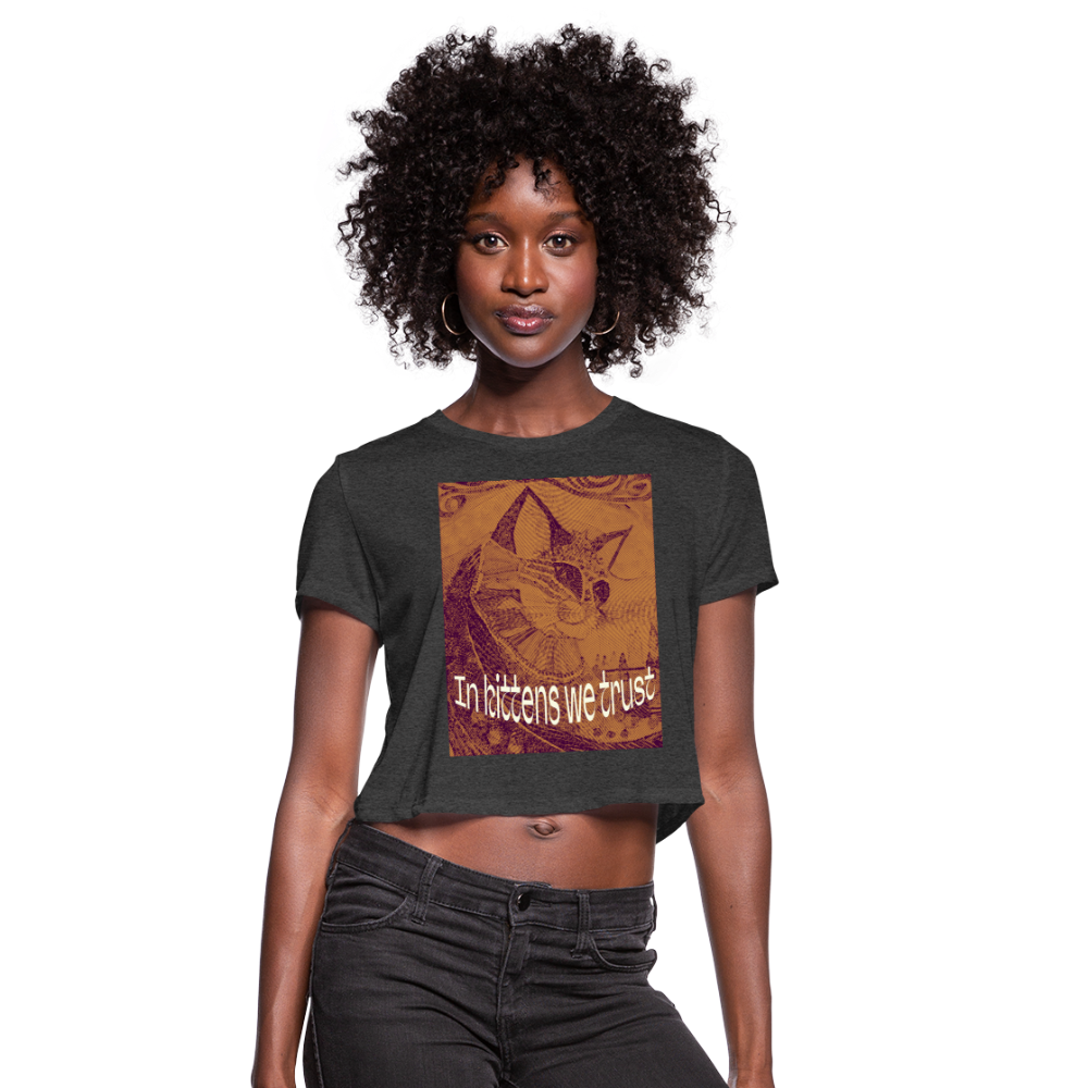 Women's Cropped T-Shirt - deep heather