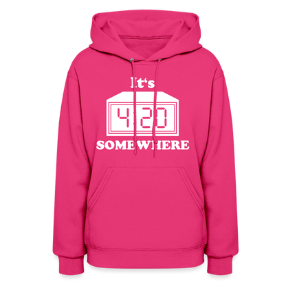Well DUH! Women's Hoodie - fuchsia