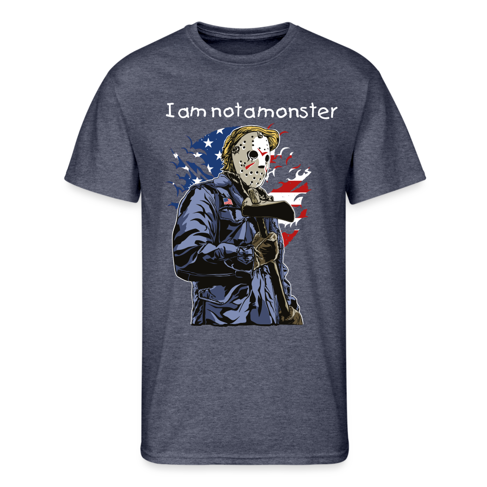 Wait! Yes, I Am Men’s 50/50 T-Shirt - navy heather