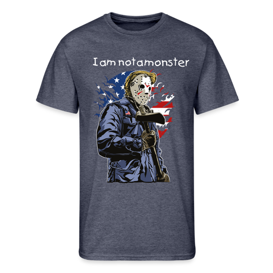 Wait! Yes, I Am Men’s 50/50 T-Shirt - navy heather