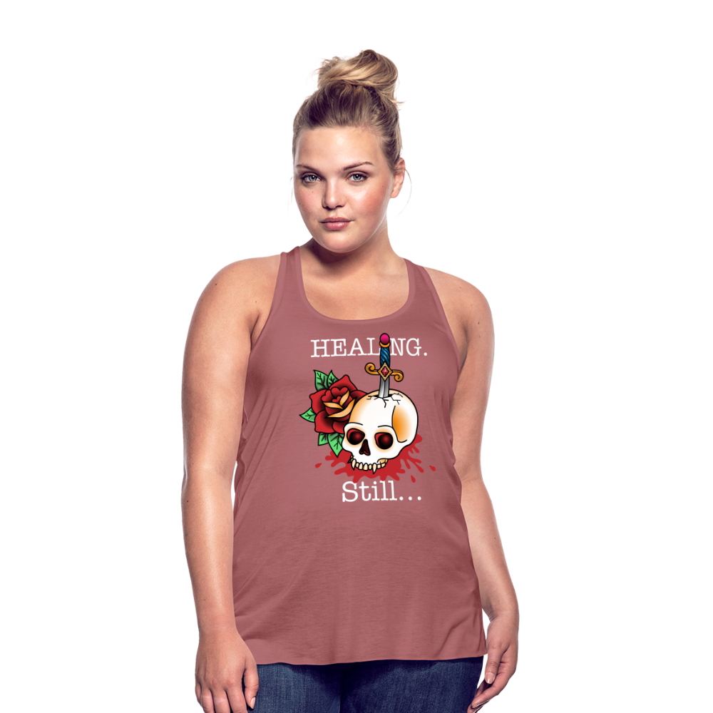 Let her Heal Women's Flowy Tank Top by Bella - mauve