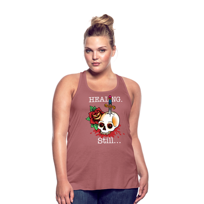 Let her Heal Women's Flowy Tank Top by Bella - mauve