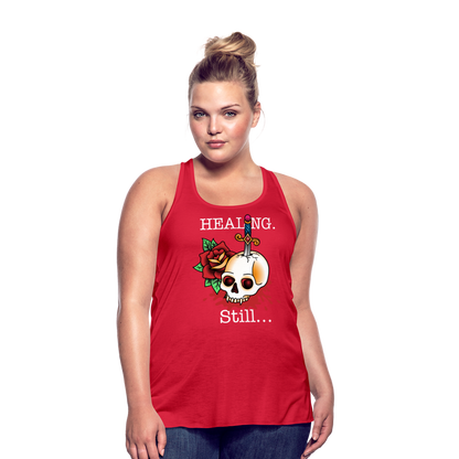 Let her Heal Women's Flowy Tank Top by Bella - red