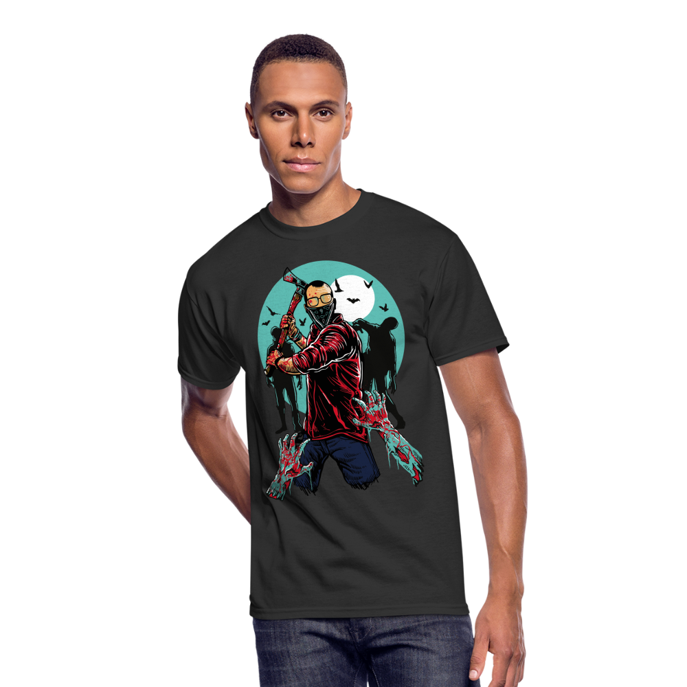 I Didn't Ask to be a Zombie Men’s 50/50 T-Shirt - black