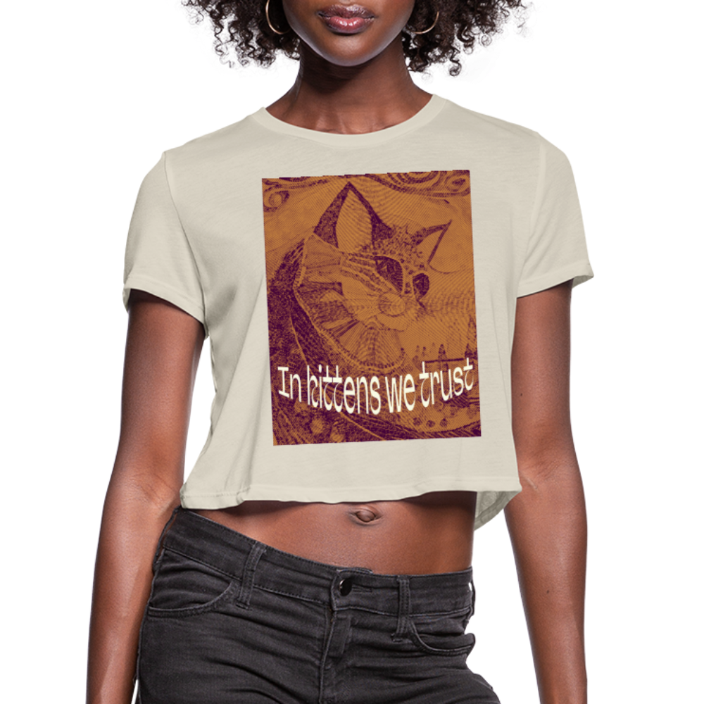 Women's Cropped T-Shirt - dust