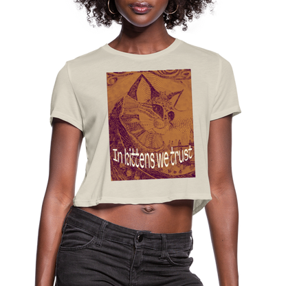 Women's Cropped T-Shirt - dust