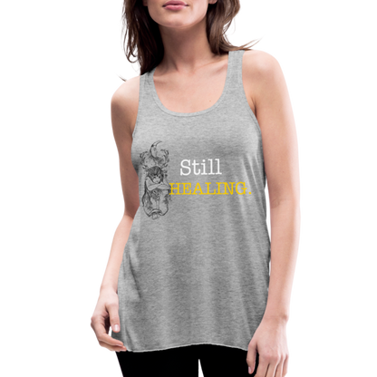 Women's Flowy Tank Top by Bella - heather gray