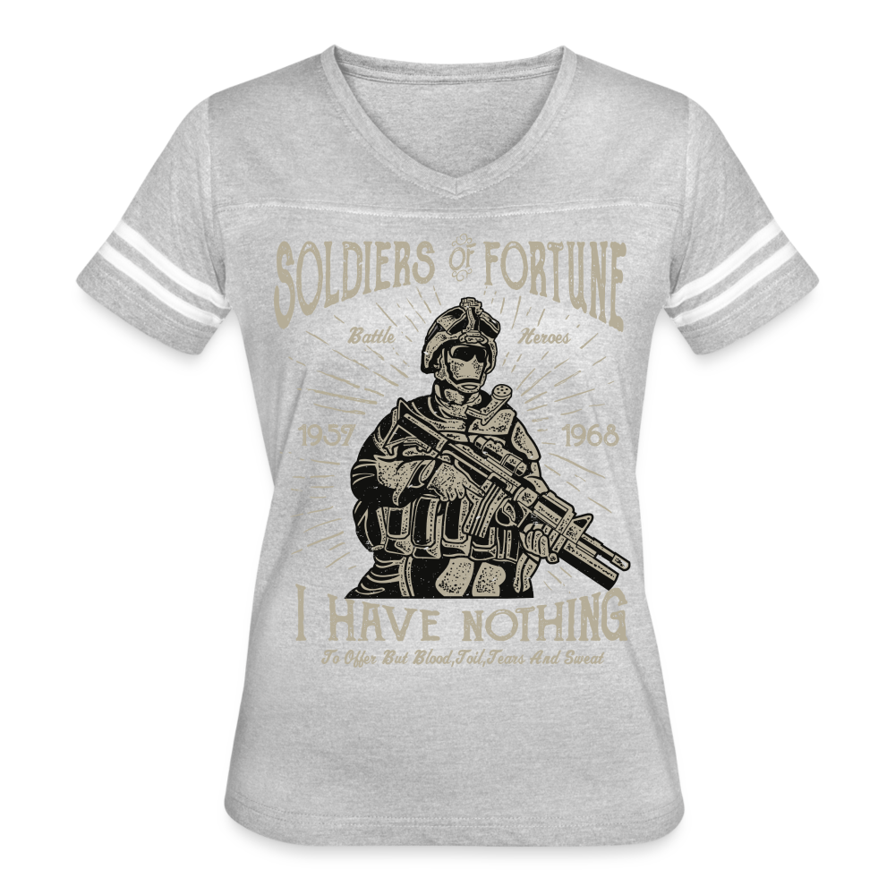 Hero Women's Cropped T-Shirt - heather gray/white