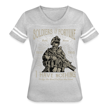 Hero Women's Cropped T-Shirt - heather gray/white