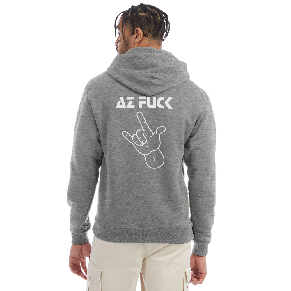 I Warned You Champion Unisex Powerblend Hoodie - heather gray