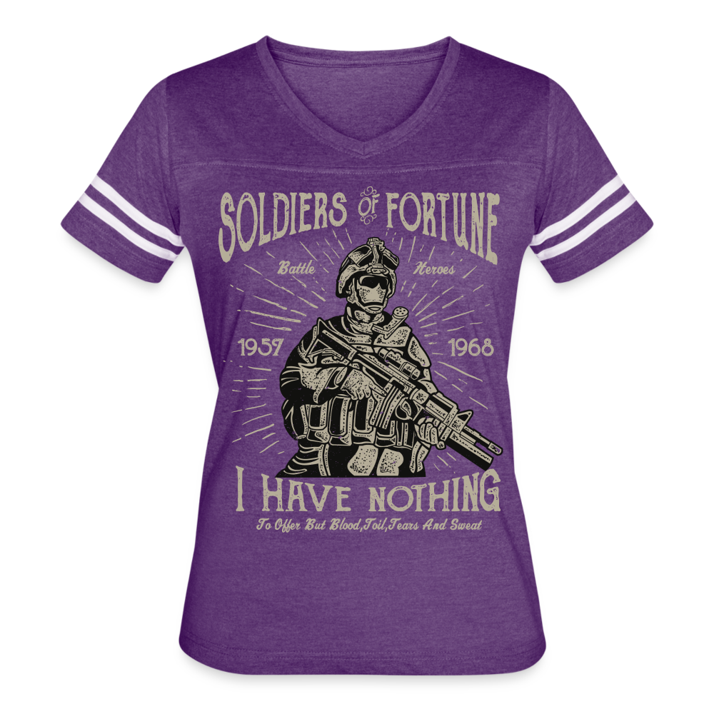 Hero Women's Cropped T-Shirt - vintage purple/white