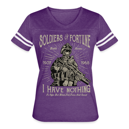 Hero Women's Cropped T-Shirt - vintage purple/white
