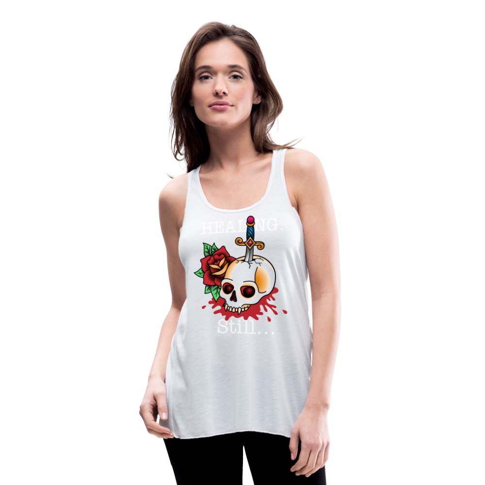 Let her Heal Women's Flowy Tank Top by Bella - white