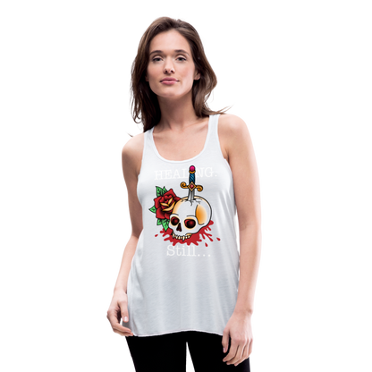 Let her Heal Women's Flowy Tank Top by Bella - white