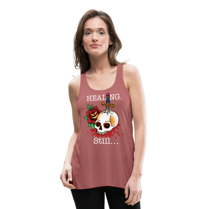 Let her Heal Women's Flowy Tank Top by Bella - mauve
