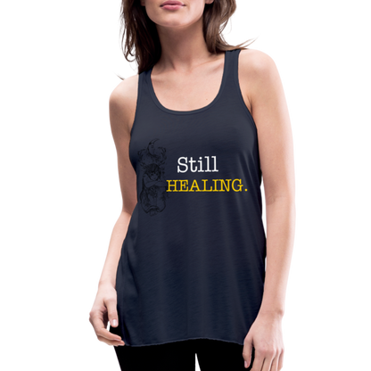 Women's Flowy Tank Top by Bella - navy