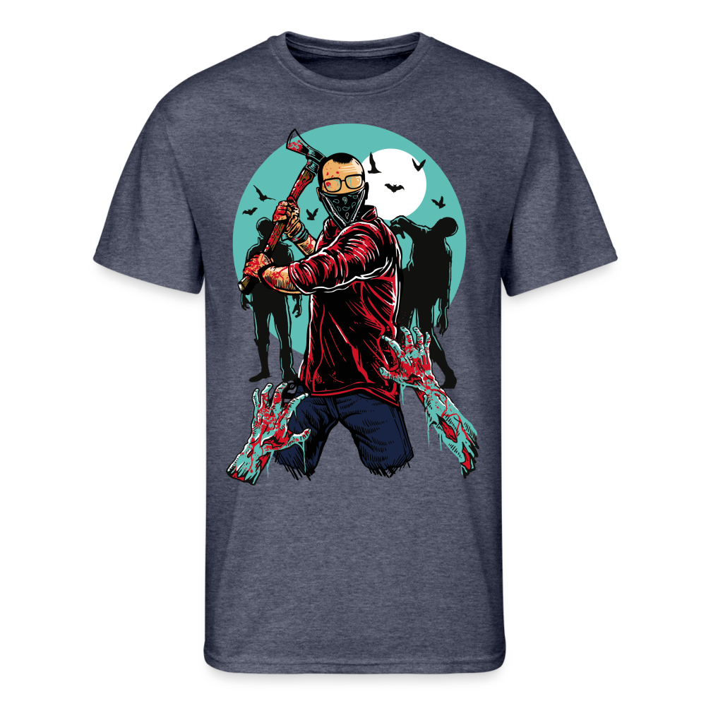 I Didn't Ask to be a Zombie Men’s 50/50 T-Shirt - navy heather
