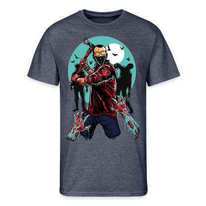 I Didn't Ask to be a Zombie Men’s 50/50 T-Shirt - navy heather