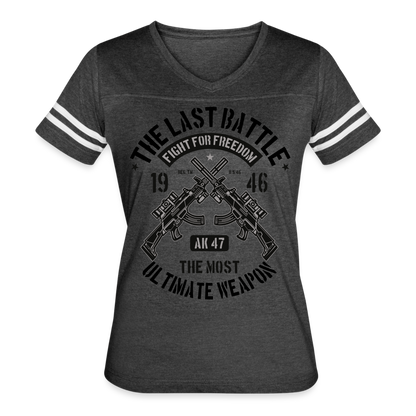 AK 47 Women's Cropped T-Shirt - vintage smoke/white