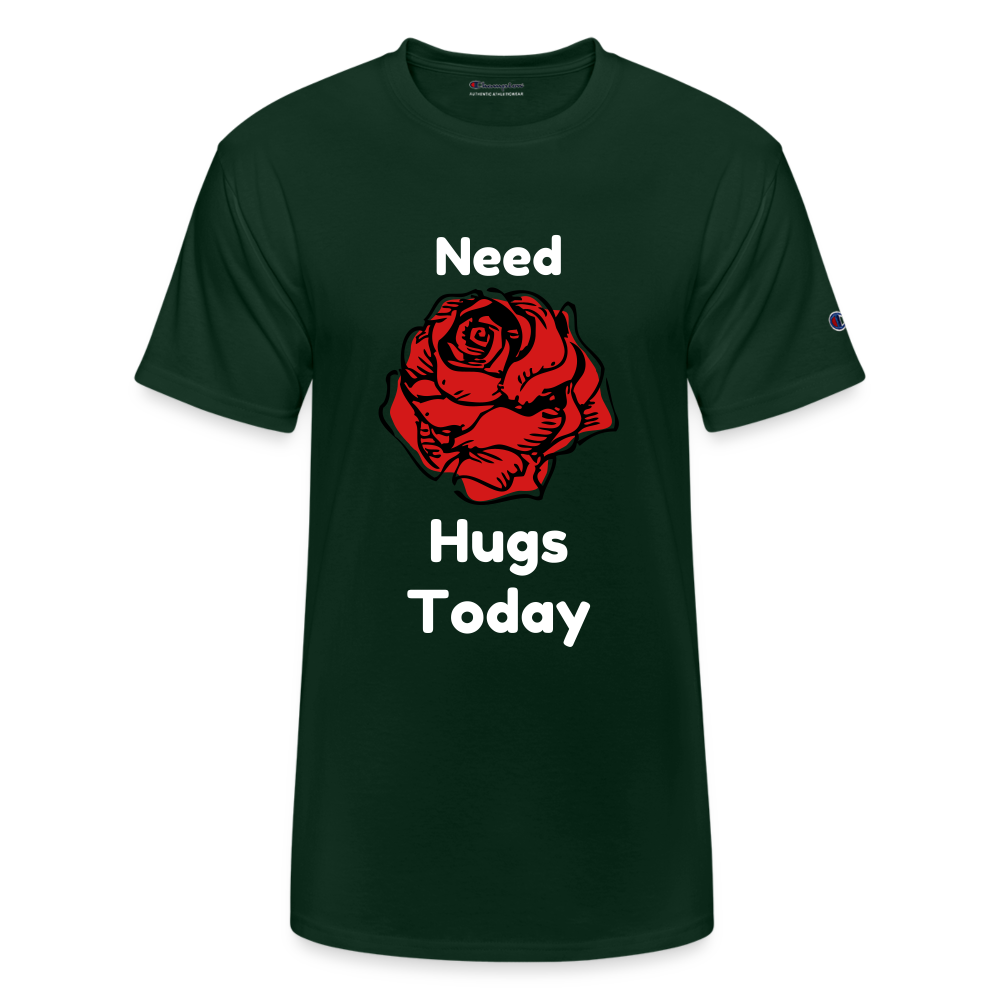 Hugs Champion Unisex T-Shirt - Dark Green