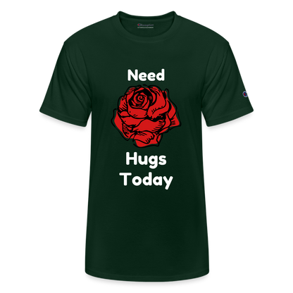 Hugs Champion Unisex T-Shirt - Dark Green