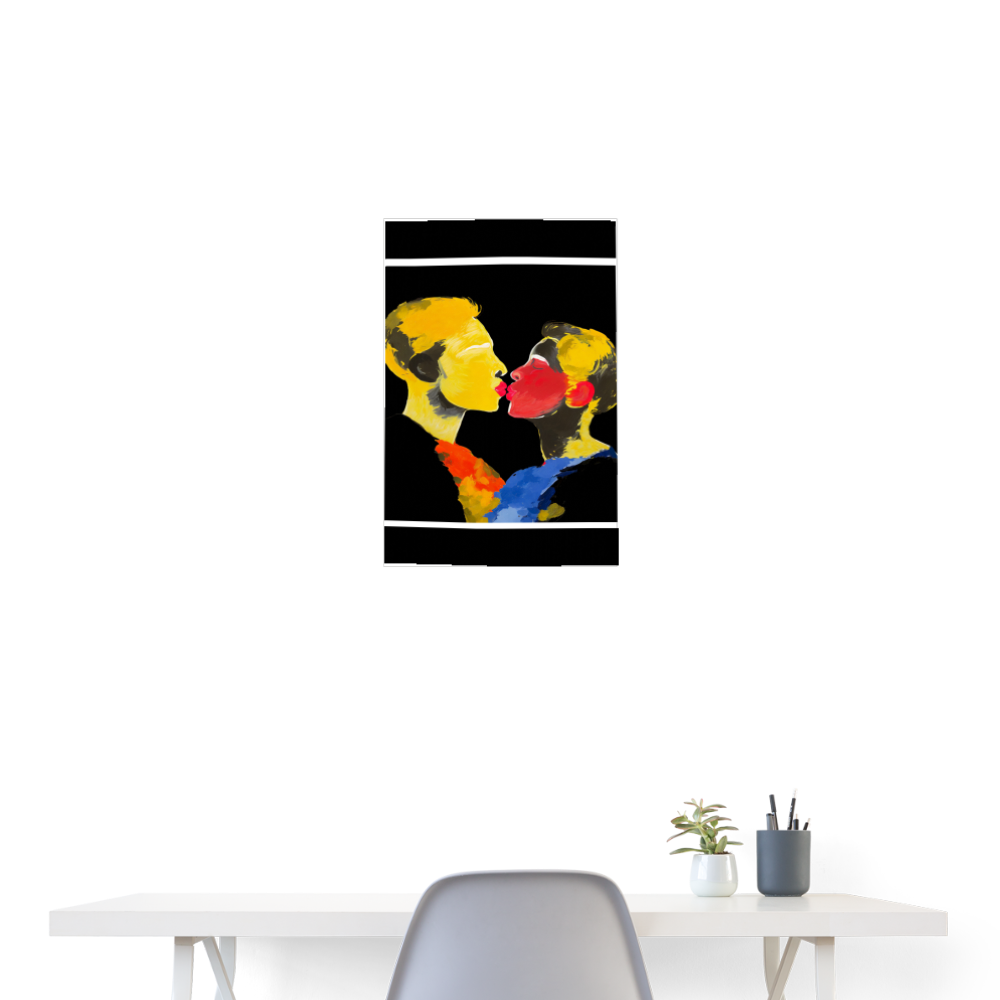 Take the Mask Off and Put the Love On 18x24 poster - white