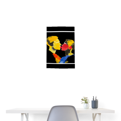Take the Mask Off and Put the Love On 18x24 poster - white