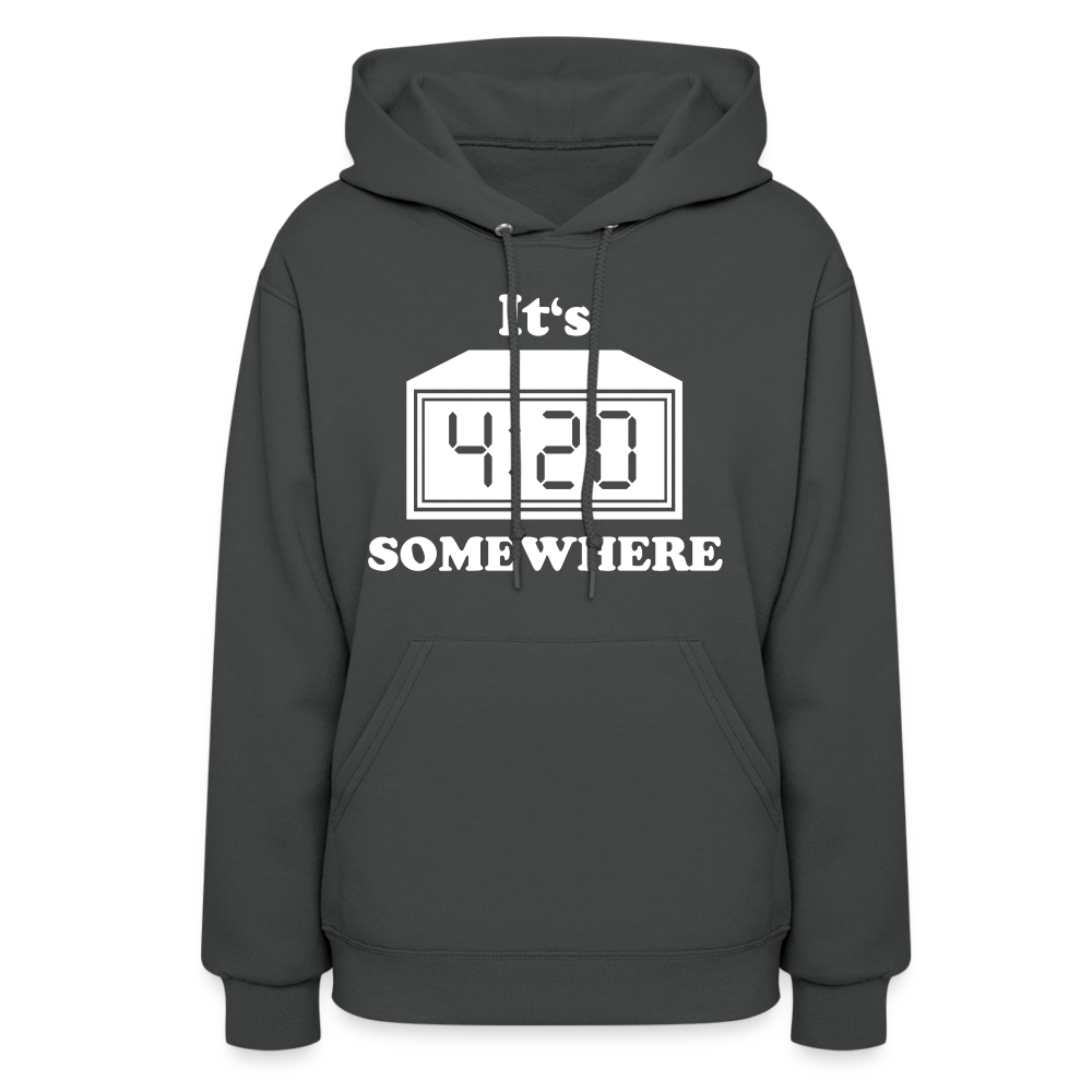 Well DUH! Women's Hoodie - asphalt