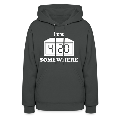 Well DUH! Women's Hoodie - asphalt