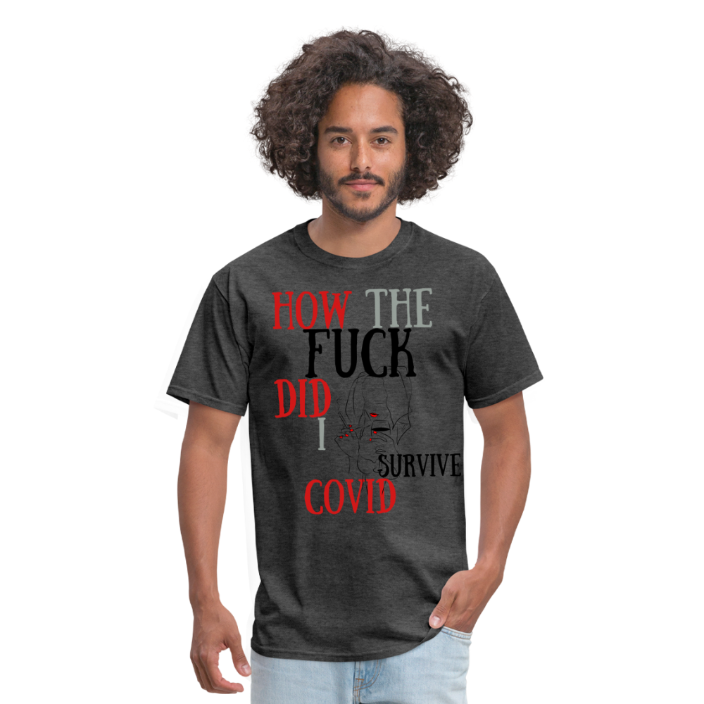 I survived Covid-19 Unisex Classic T-Shirt - heather black