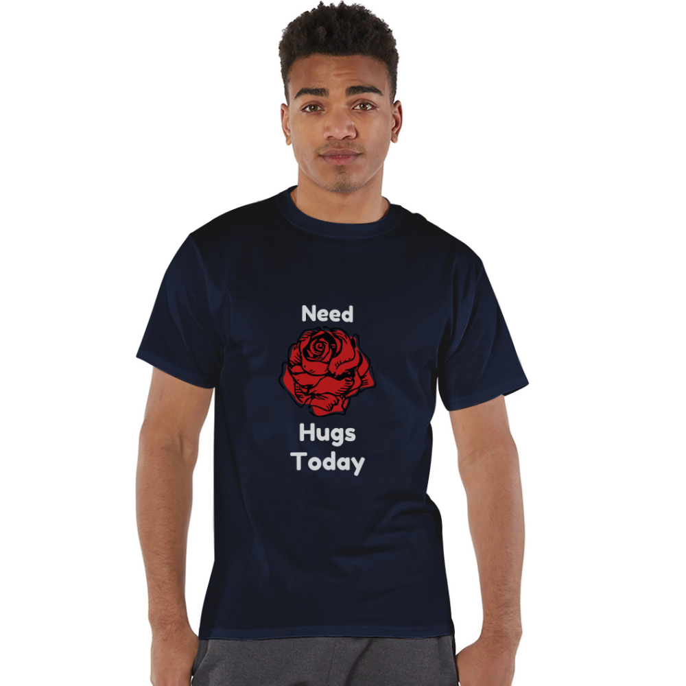 Hugs Champion Unisex T-Shirt - navy