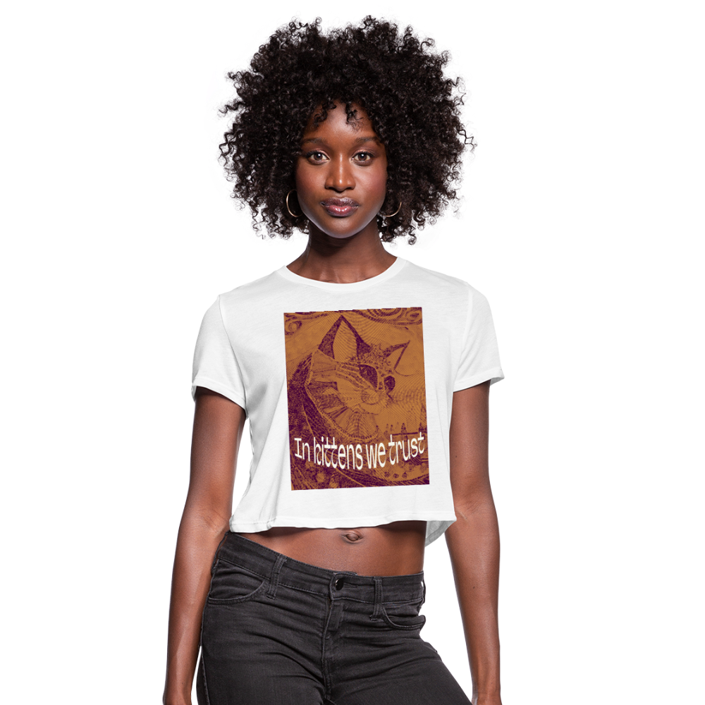 Women's Cropped T-Shirt - white