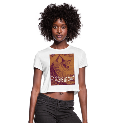 Women's Cropped T-Shirt - white