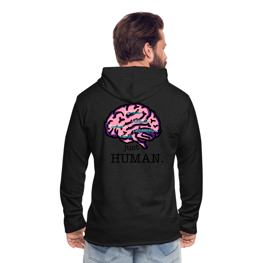 Just Joking!  Unisex Lightweight Terry Hoodie - charcoal grey