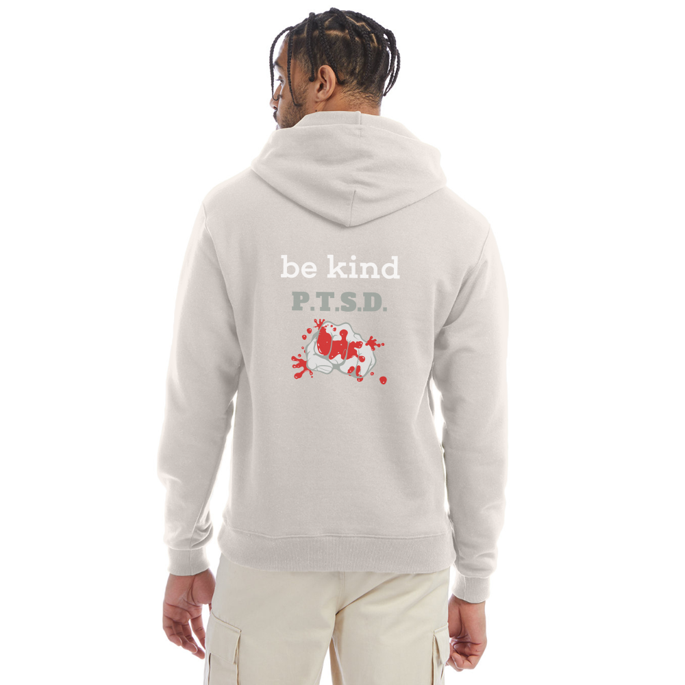 I Said Be KIND!!! Champion Unisex Powerblend Hoodie - Sand