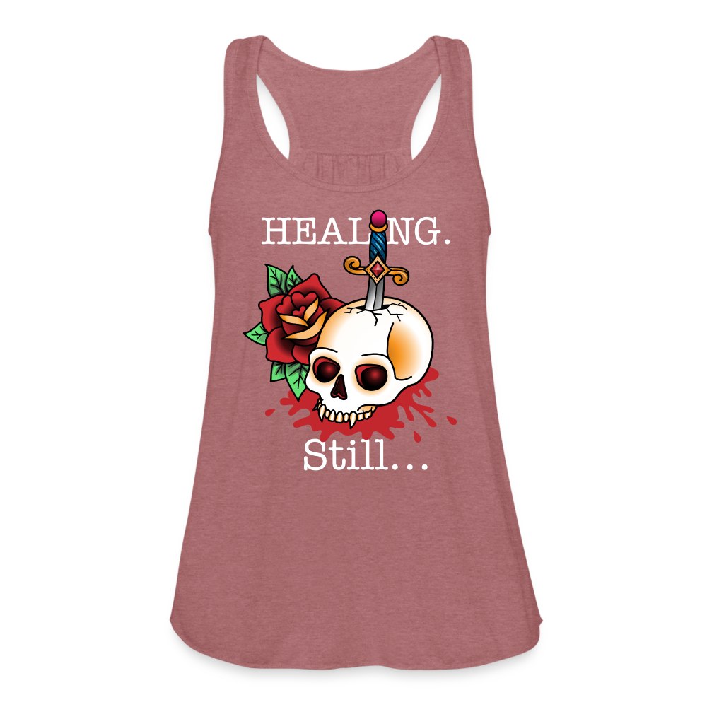 Let her Heal Women's Flowy Tank Top by Bella - mauve