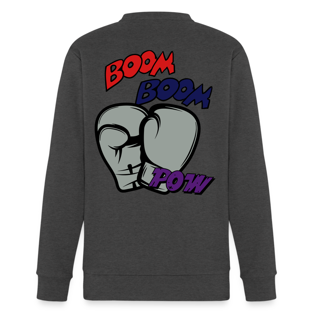 I Thought you said Boxing Adidas Unisex Fleece Crewneck Sweatshirt - charcoal grey