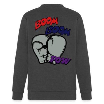 I Thought you said Boxing Adidas Unisex Fleece Crewneck Sweatshirt - charcoal grey